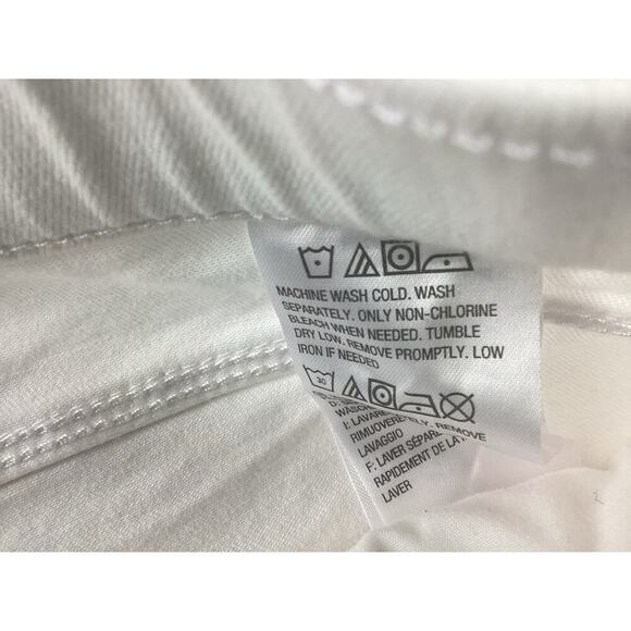 Susan Graver White Denim Capri Pants sz 18W - Picture 3 of 3